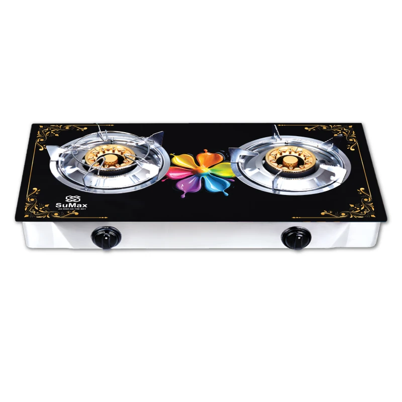 SuMax DOUBLE GLASS 100 BURNER With Iron Cap (SG-232--IRON)